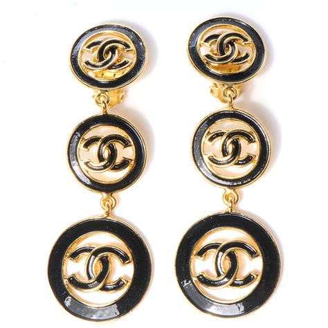 chanel clip on earrings new|authentic Chanel earrings.